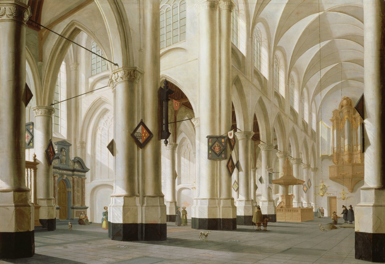 A rotterdami Szent Laurenskerk belseje alkotó: Daniel de Blieck