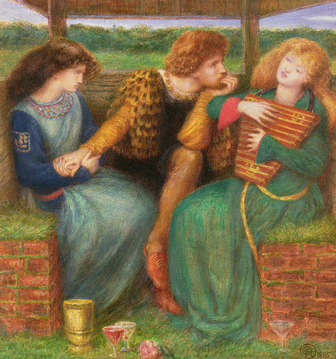 A irgalmatlan hölgy, 1865 (wc és testszín papíron) alkotó: Dante Gabriel Charles Rossetti
