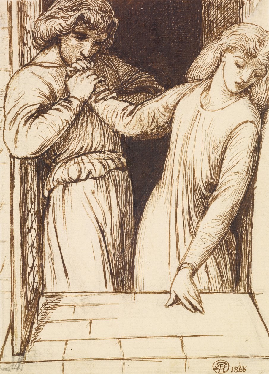 Hamlet és Ophelia alkotó: Dante Gabriel Charles Rossetti