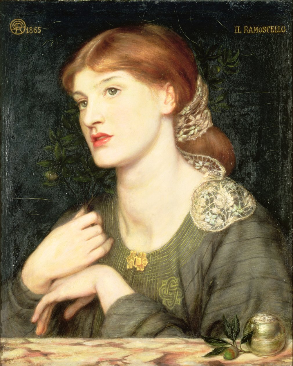 A gally, 1865 alkotó: Dante Gabriel Charles Rossetti
