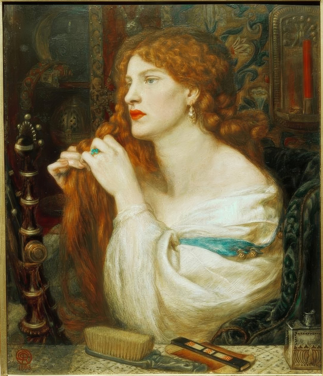 Fazio szeretője (Aurelia) alkotó: Dante Gabriel Charles Rossetti