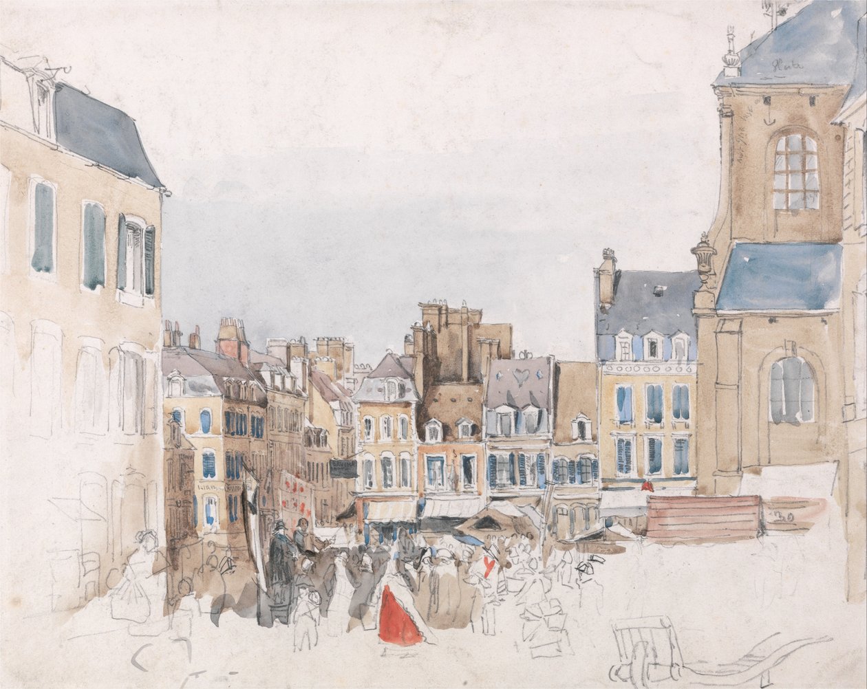 Egy francia piactér alkotó: David Cox