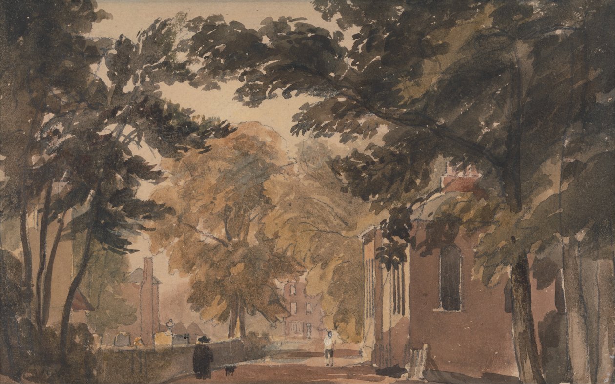 Egy utca Harbourne -ban alkotó: David Cox