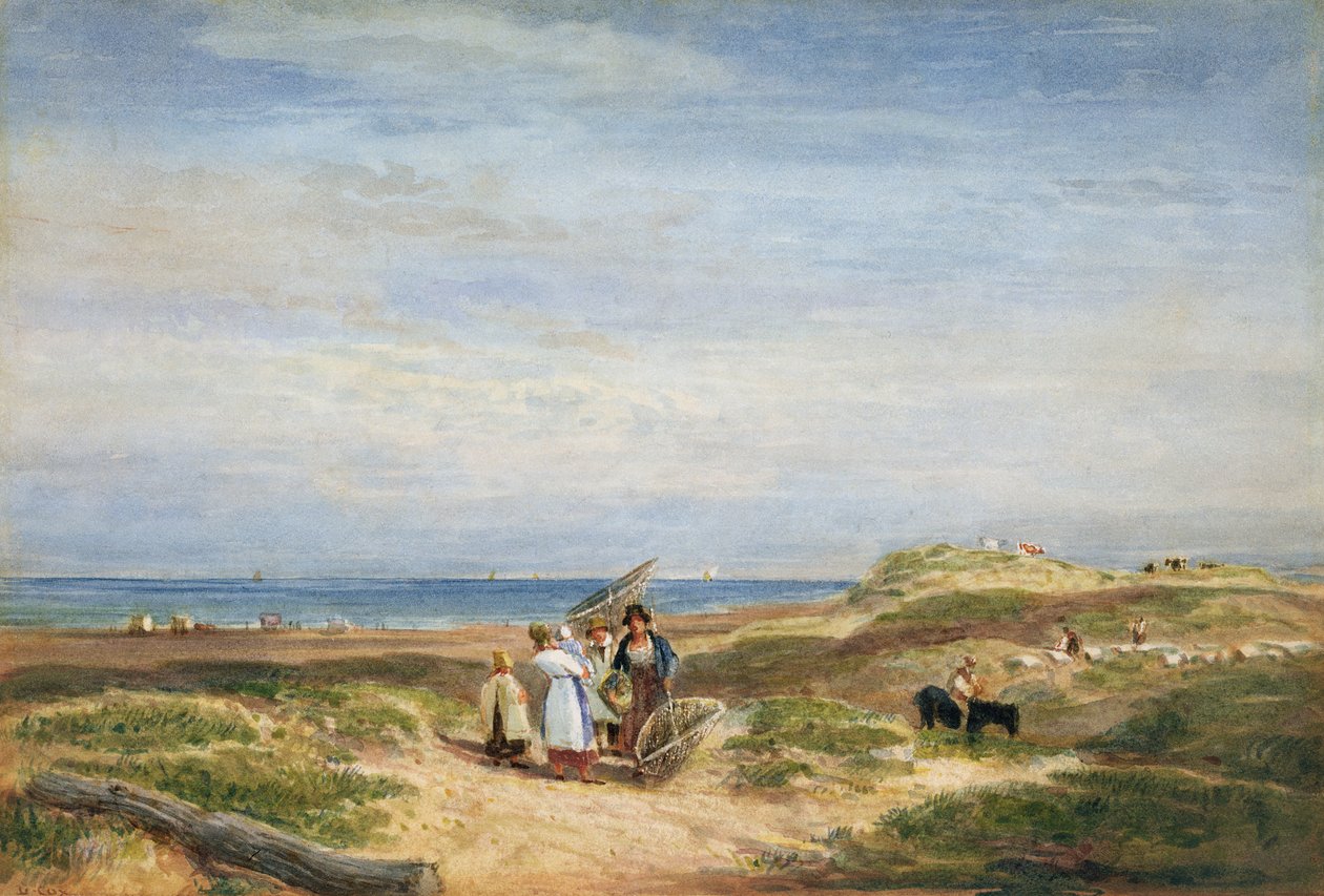 Száraz homokpartok Barmouthban, Észak-Wales, 1830 körül alkotó: David Cox