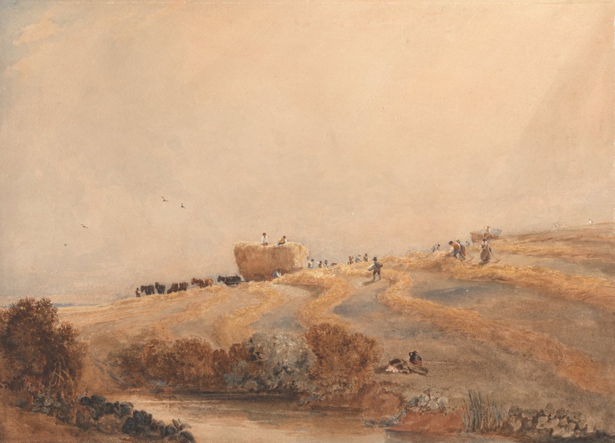 Széna kaszálása alkotó: David Cox