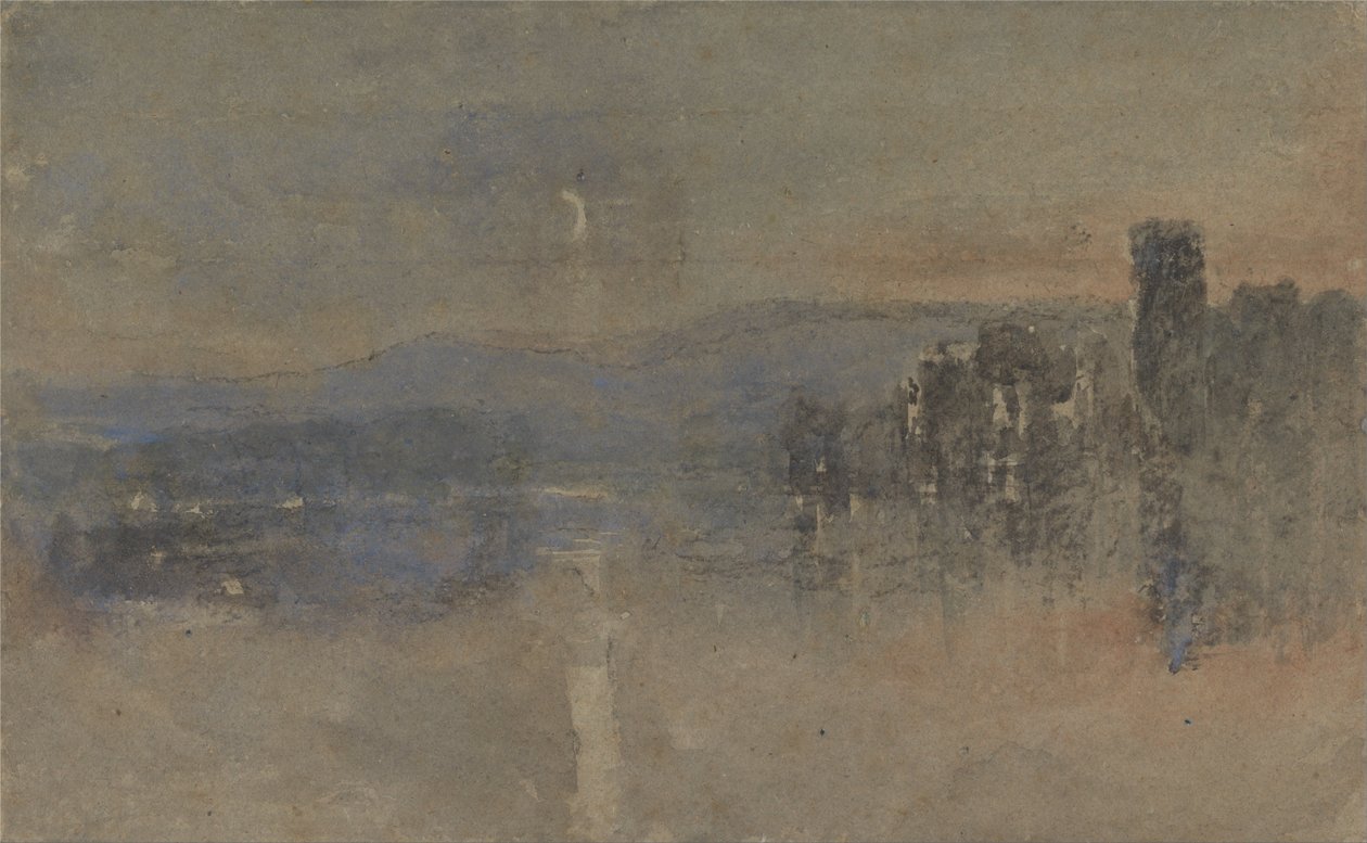 Holdfényes táj alkotó: David Cox