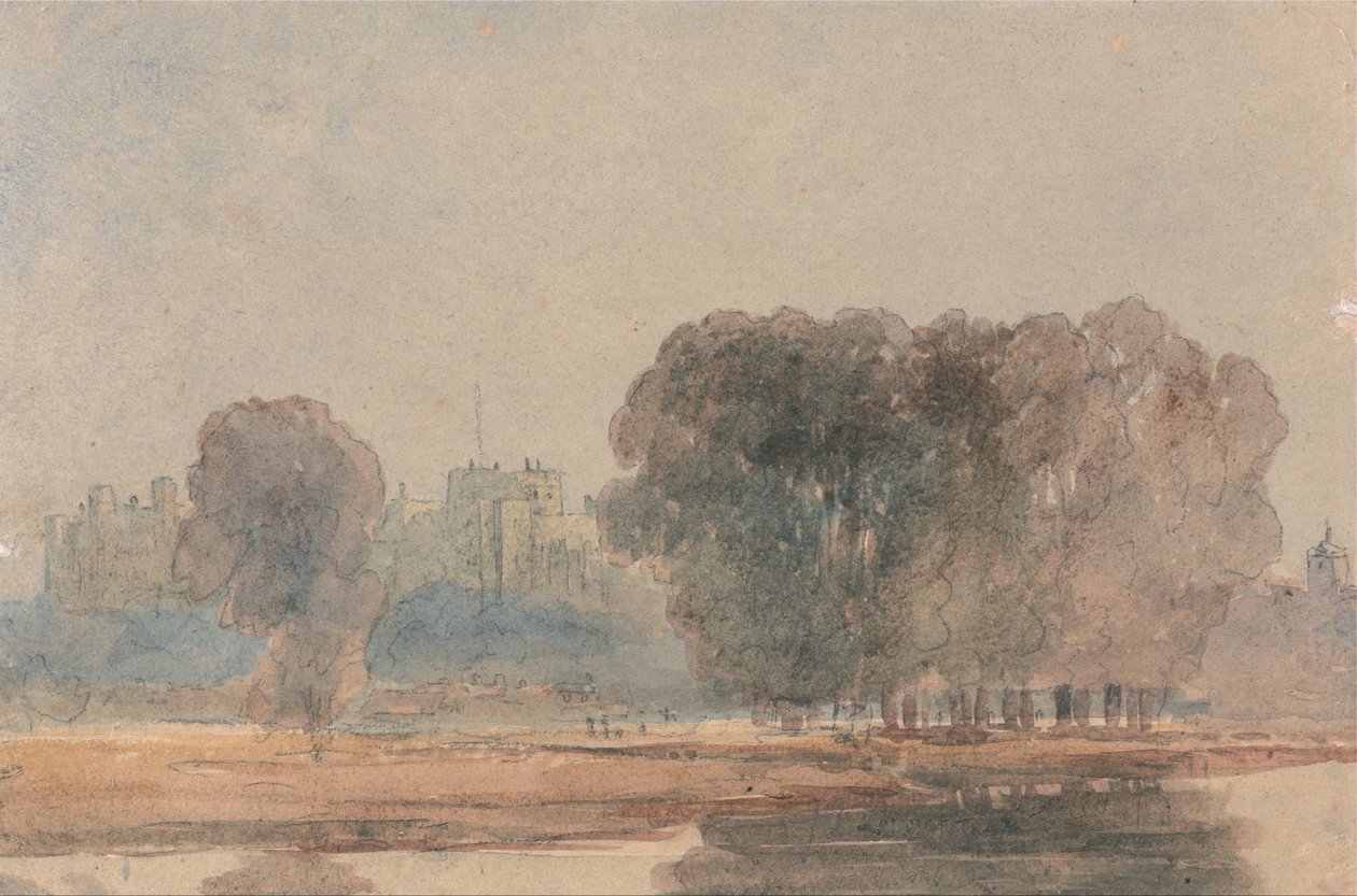 Windsor kastély a Brocasból alkotó: David Cox