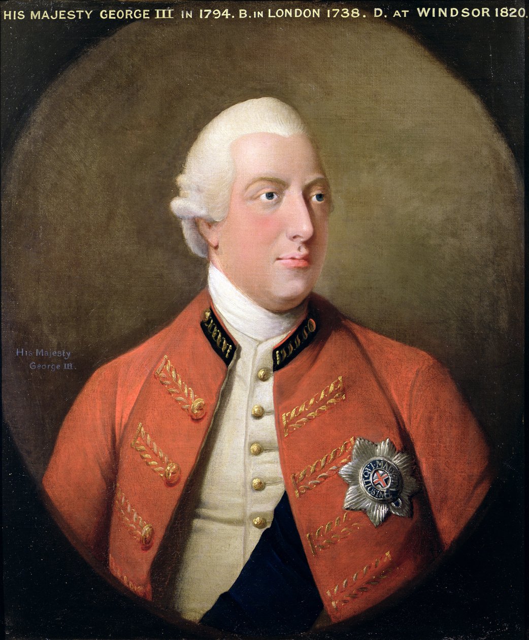 III. György (1738-1820) portréja 1794 alkotó: David Dodd