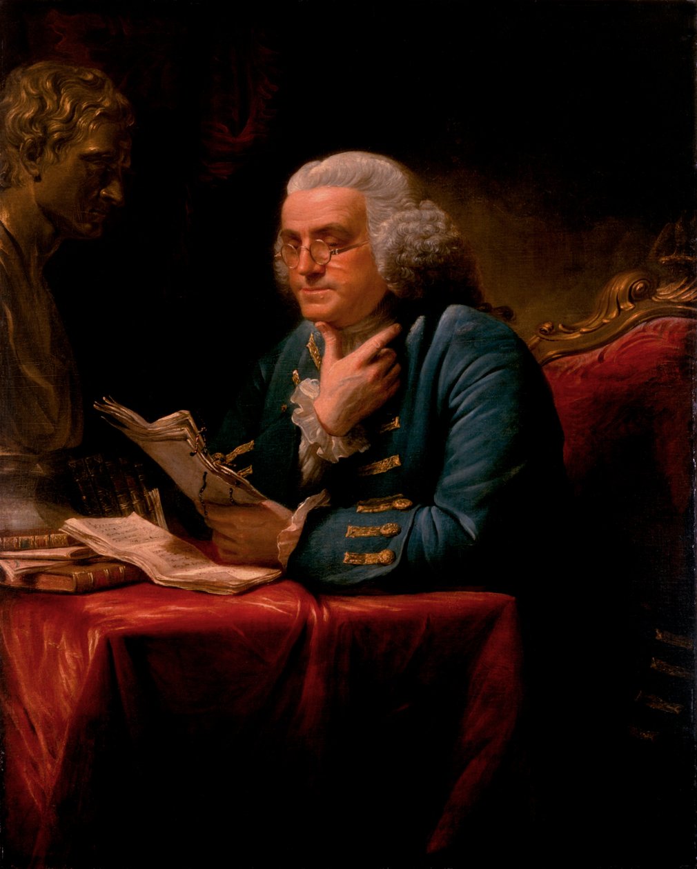 Benjamin Franklin alkotó: David Martin
