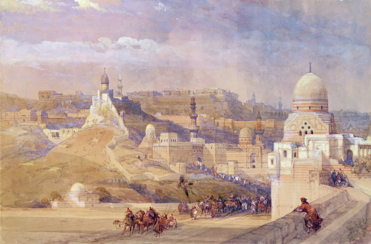 A kairói fellegvár, Mehmet Ali lakhelye, 1842-49 alkotó: David Roberts