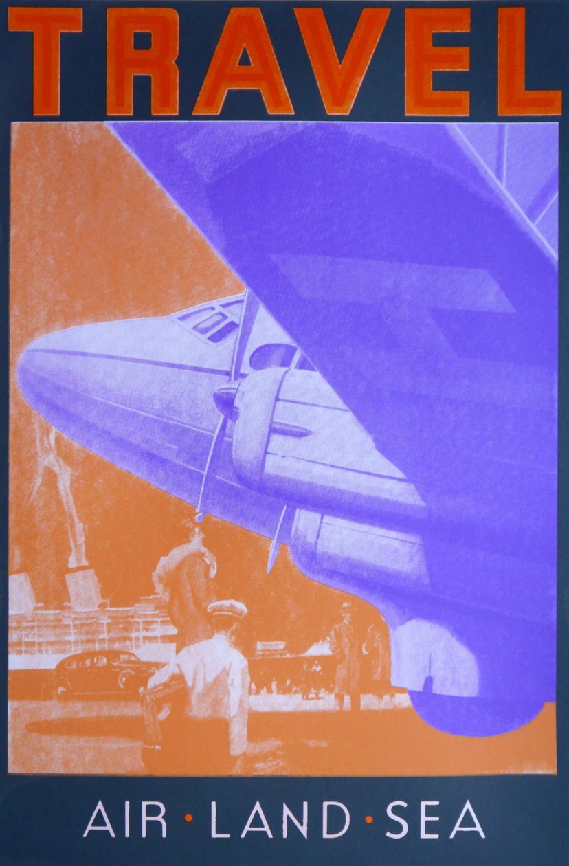 Utazás: légi, szárazföldi tenger (narancs) alkotó: David Studwell