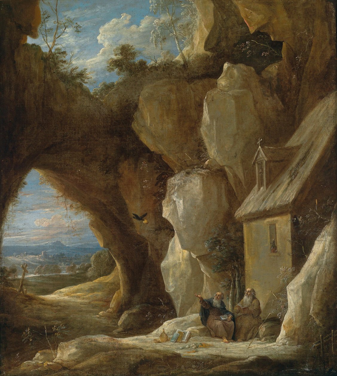 Szent Antal és Pál a vadonban alkotó: David Teniers the Younger