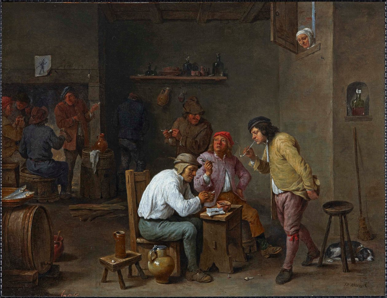 Kocsmai jelenet alkotó: David Teniers the Younger