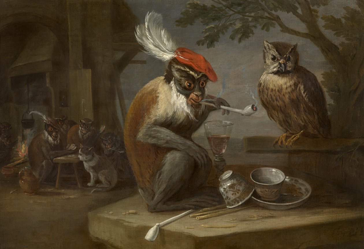 Majom trükk alkotó: David Teniers the Younger