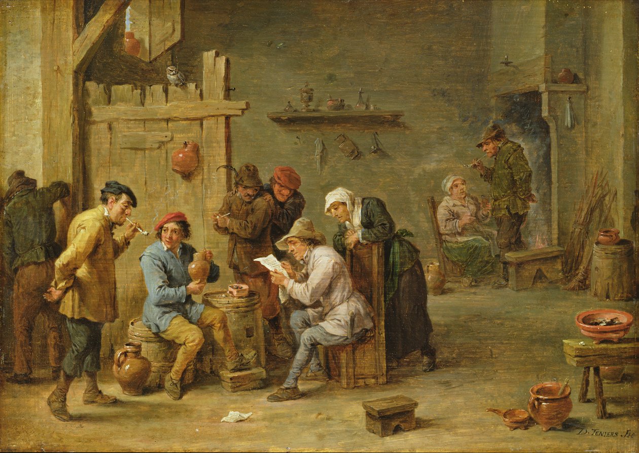 A hírek alkotó: David Teniers the Younger