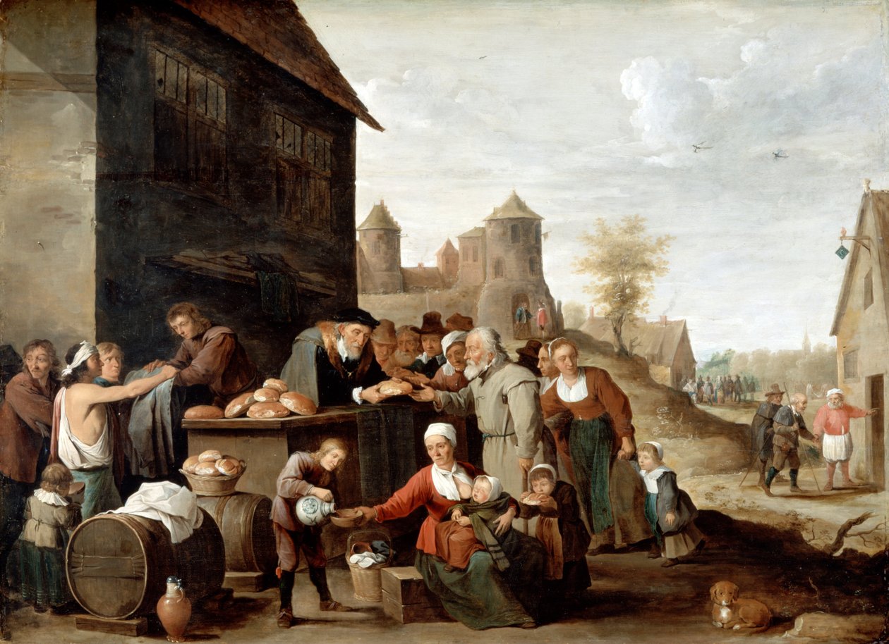 Az irgalmasság hét tizedes műve alkotó: David Teniers the Younger