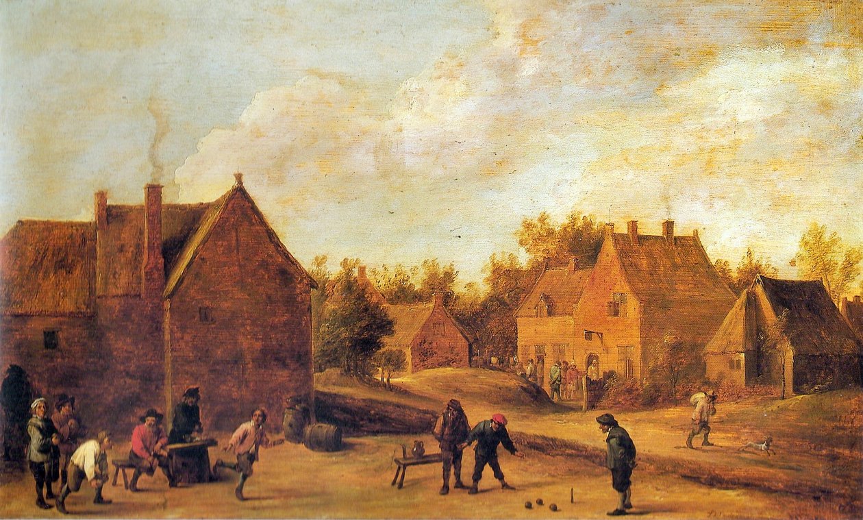 Falusi jelenet alkotó: David Teniers the Younger