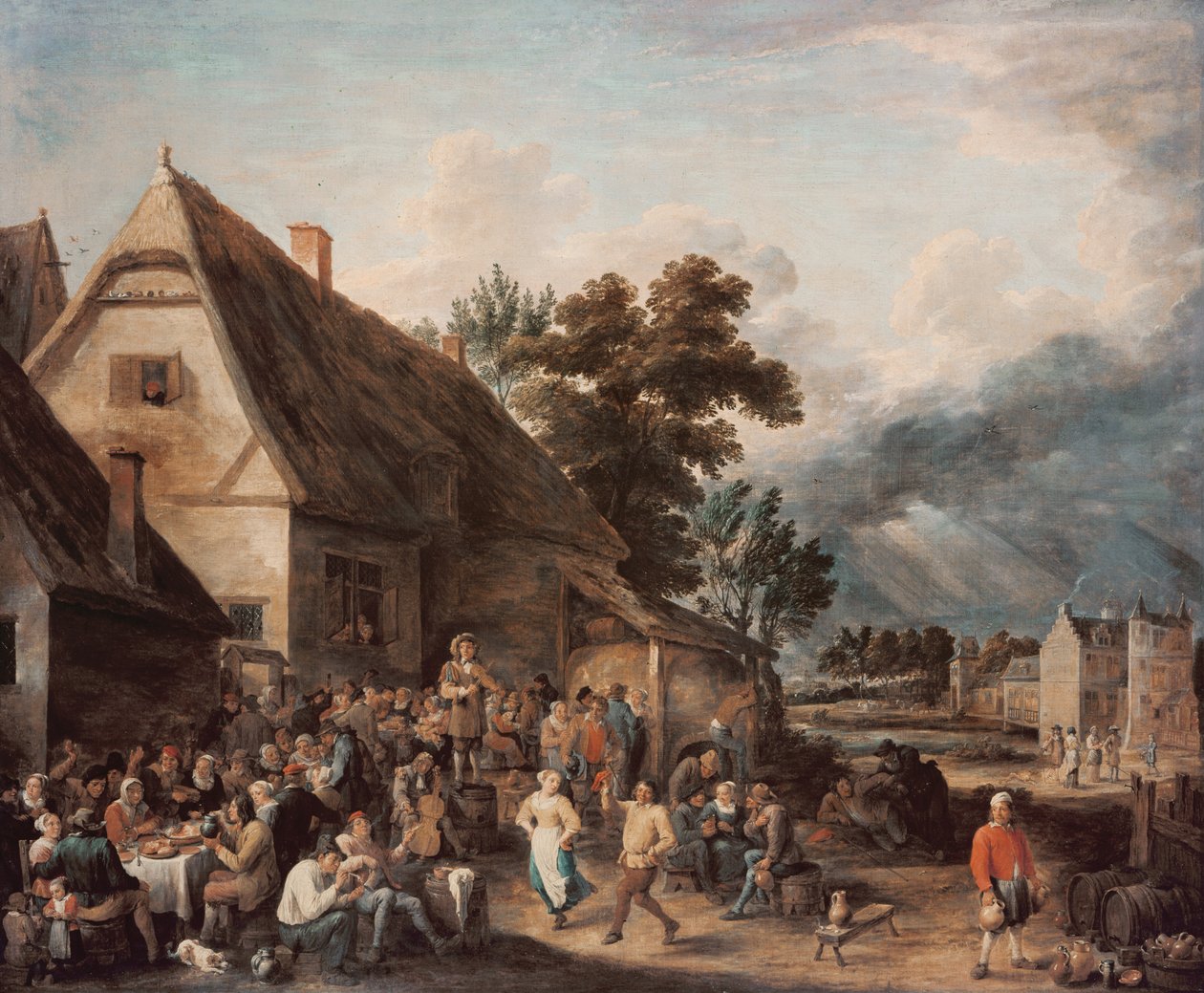 Kermesse (fesztivál) alkotó: David Teniers the Younger