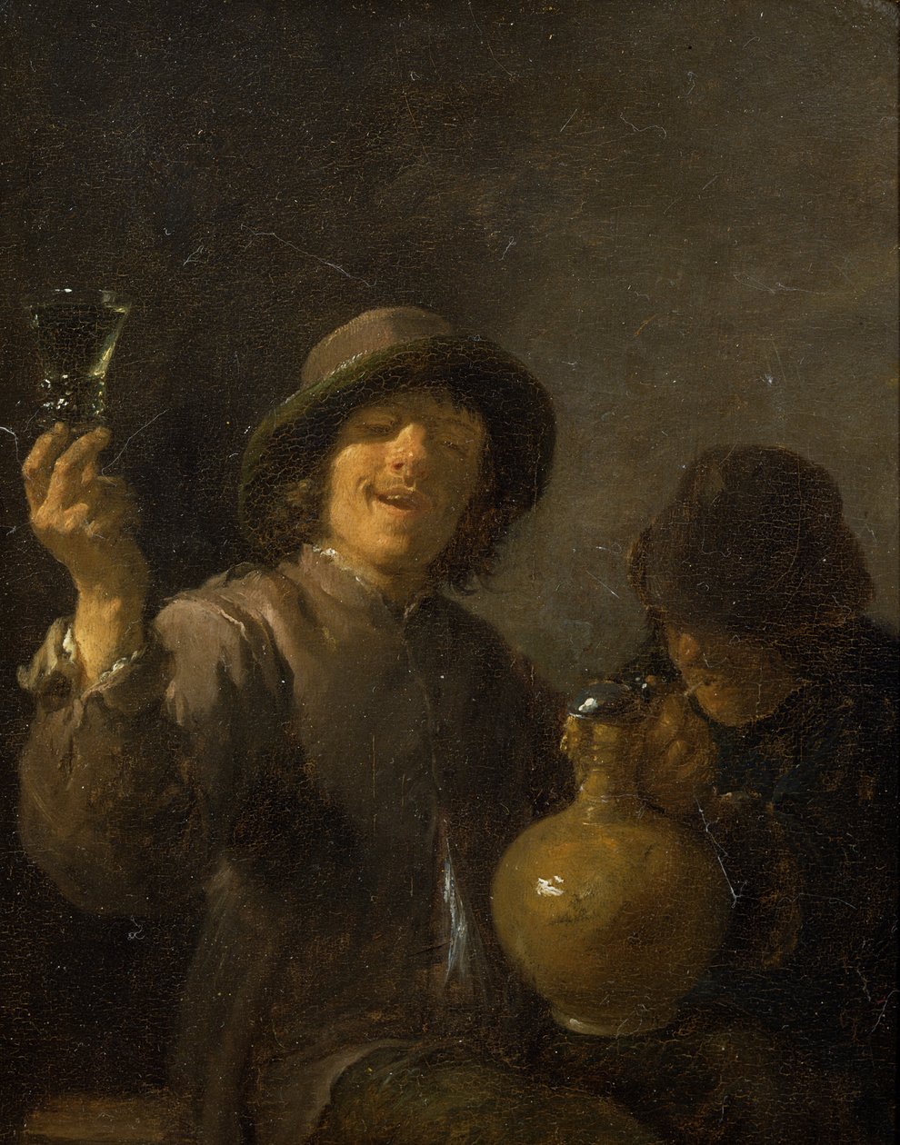 Két Boor iszik (panel) alkotó: David Teniers the Younger