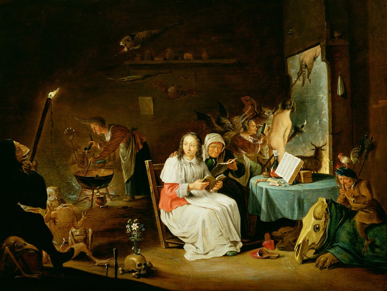 Boszorkányok készülnek a szombatra alkotó: David Teniers the Younger