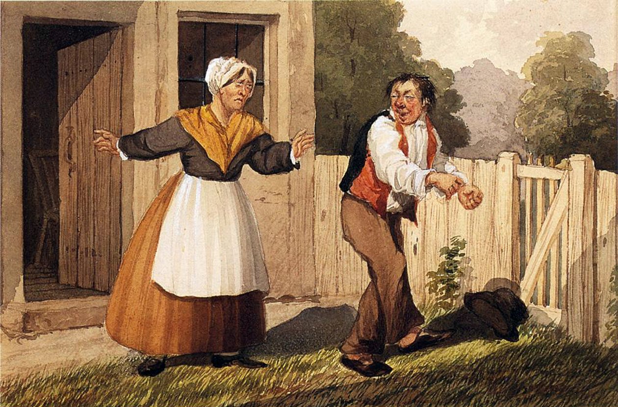 A részeg férj, 1818 körül alkotó: David Claypoole Johnston
