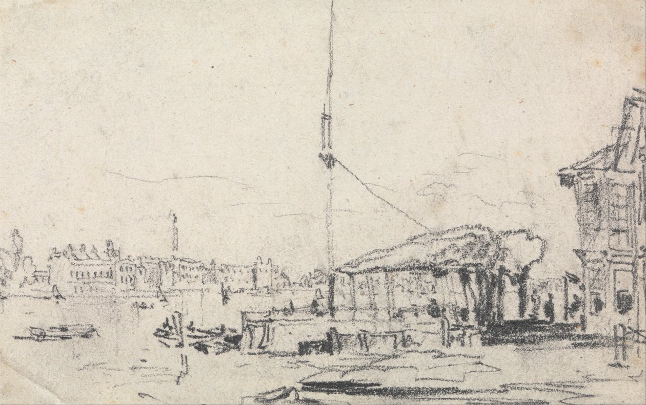 Kilátás a Schelde partjára alkotó: David Cox
