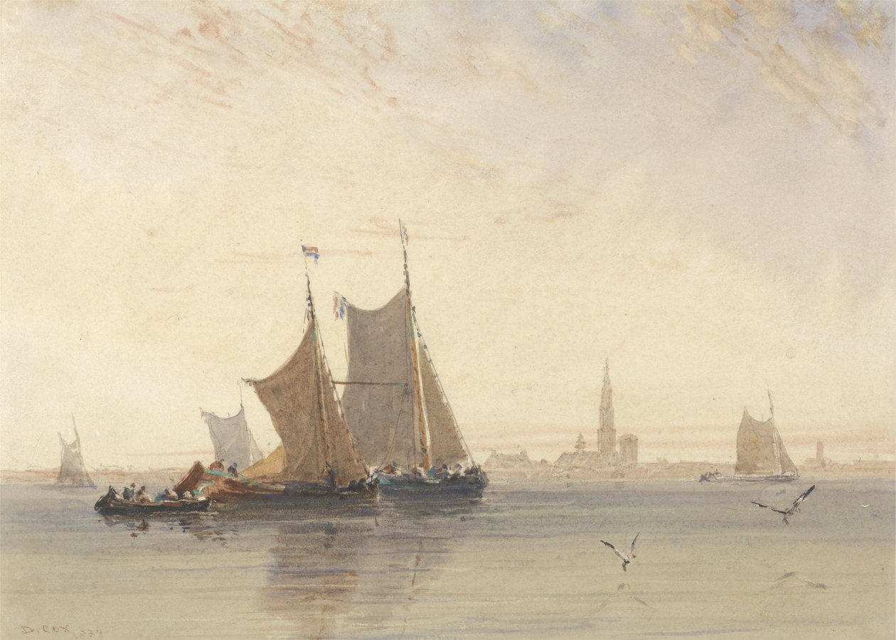 Antwerpen, reggel alkotó: David Cox
