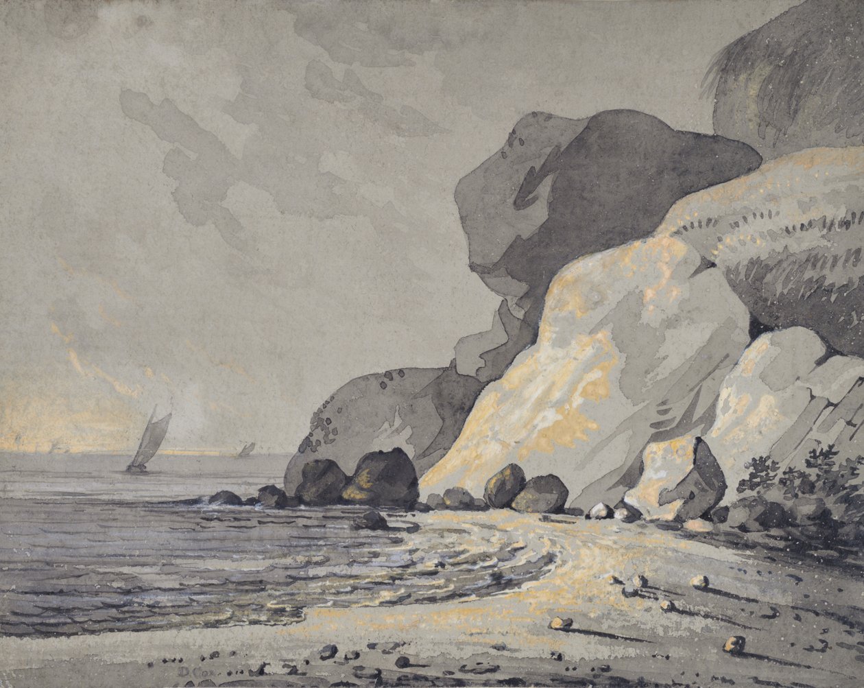 Tengerparti jelenet alkotó: David Cox