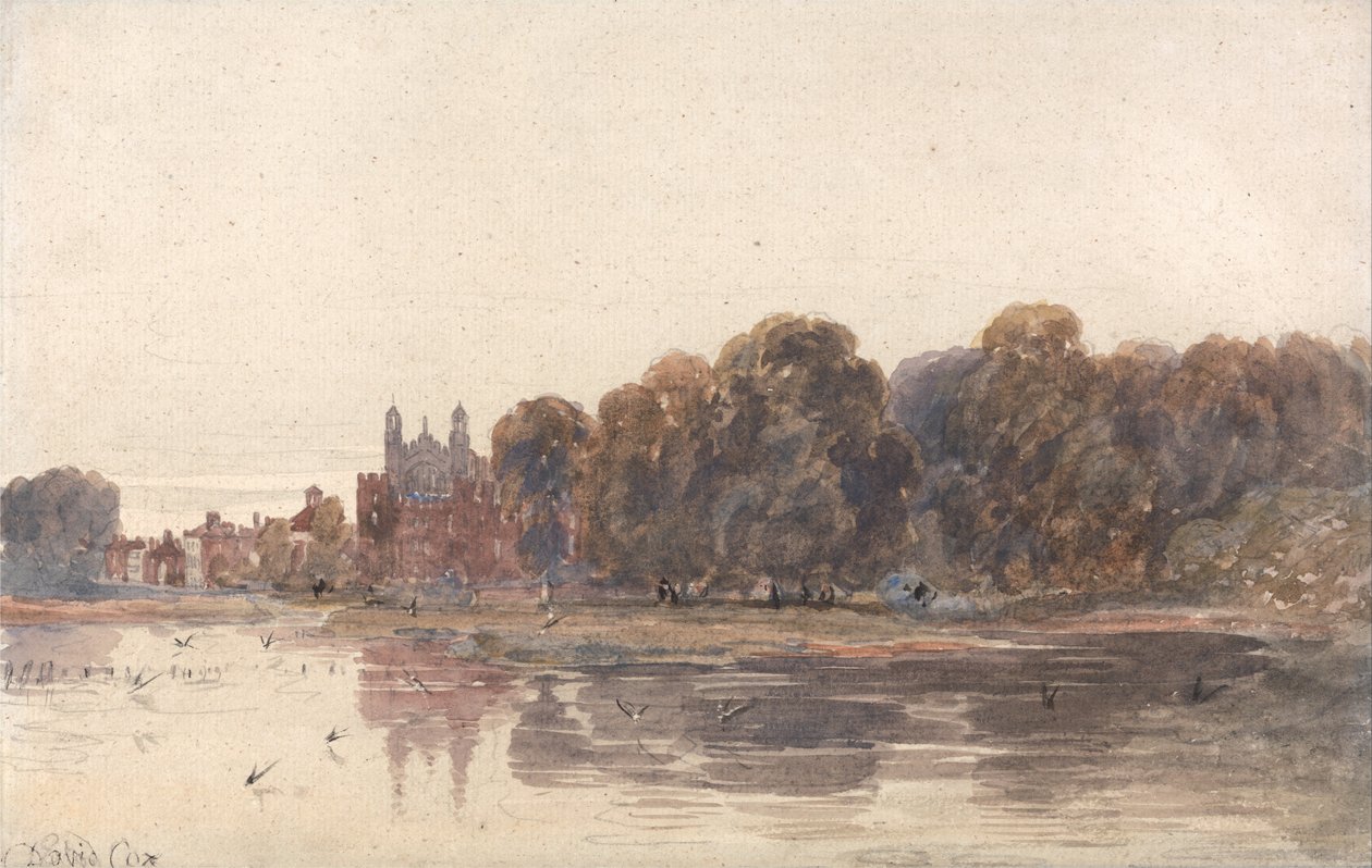 Eton a Temze felől alkotó: David Cox