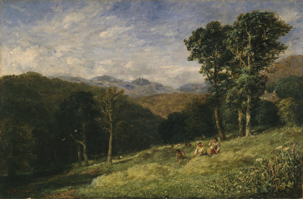 Szénavágás Conway közelében alkotó: David Cox