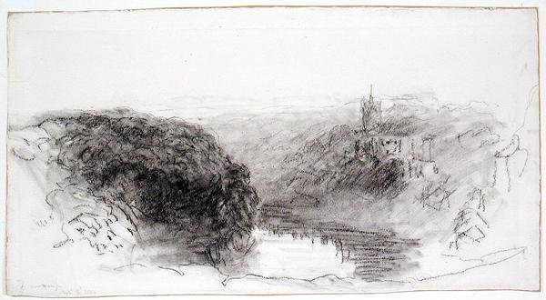 Knaresborough (szén papíron) alkotó: David Cox