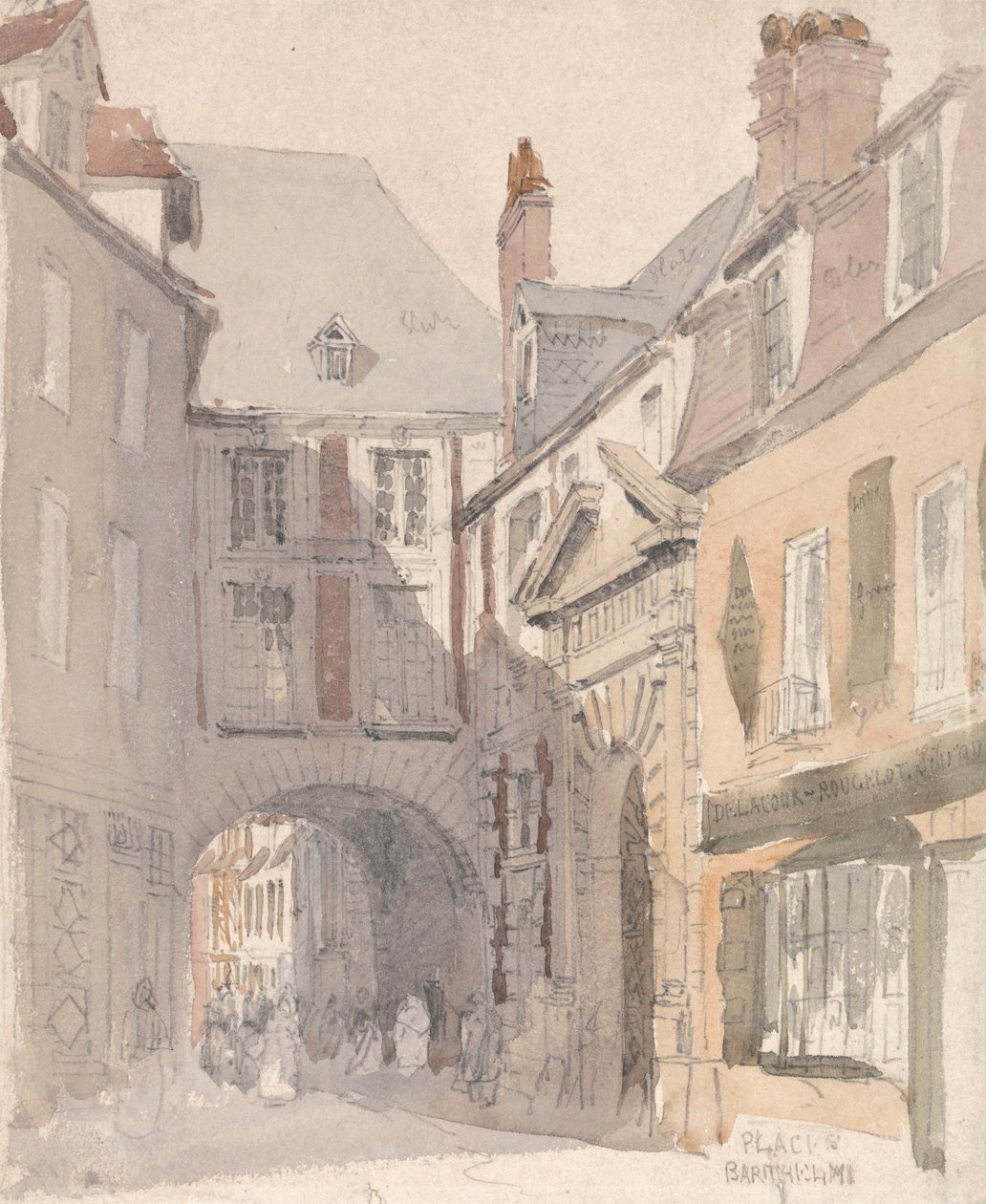 Place St. Barthélemy, Rouen alkotó: David Cox
