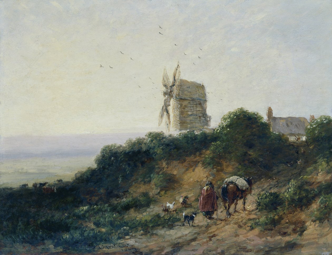 Az út a malomhoz alkotó: David Cox