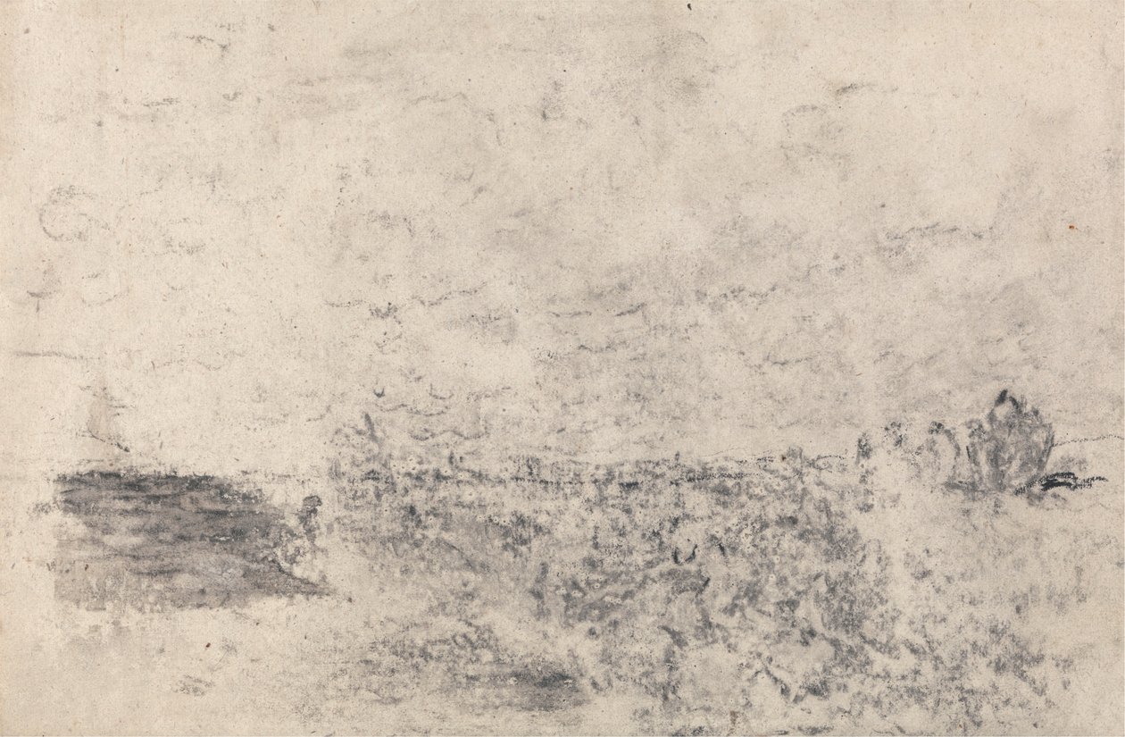 A szél a Heath-on alkotó: David Cox