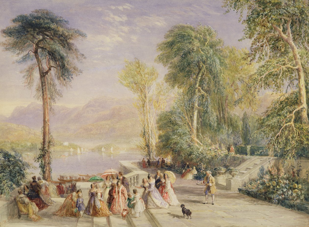 Windermere a Regatta alatt alkotó: David Cox
