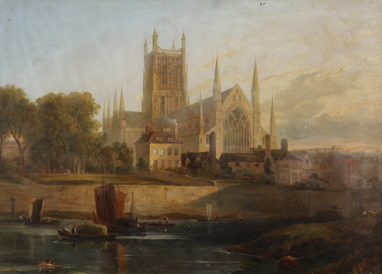 Worcesteri katedrális, Severn folyó alkotó: David Cox
