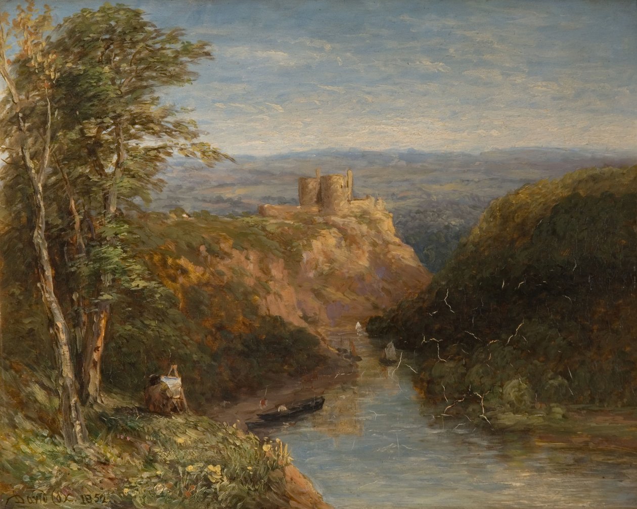 Cilgerran kastély, Pembrokeshire, 1852. alkotó: David Cox the elder