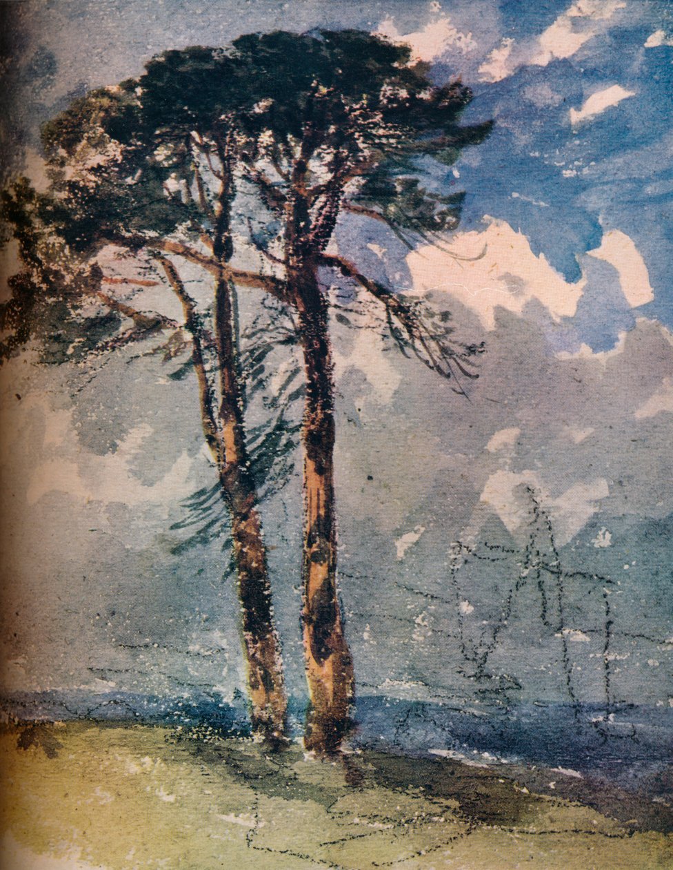 Scot Firs, 1805 alkotó: David Cox the elder