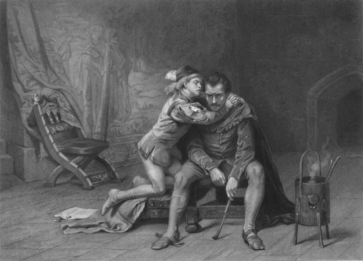 "Arthur herceg és Hubert King John", 1870. alkotó: David Desvachez