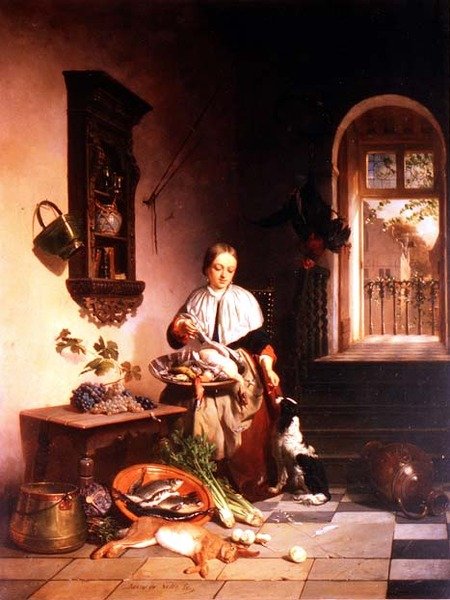 A konyhában alkotó: David Emil Joseph de Noter