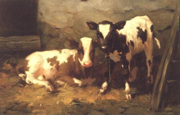 Borjak egy istállóban alkotó: David Gauld