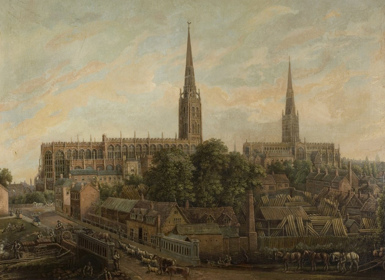 Priory Street, Coventry, 1861 alkotó: David Gee
