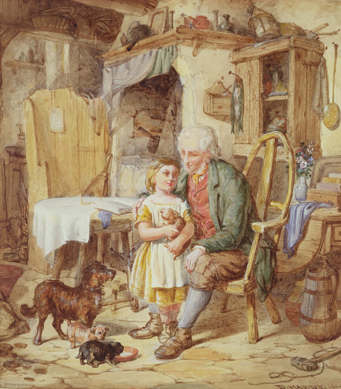 Az új kölykök, 1861 alkotó: David Hardy
