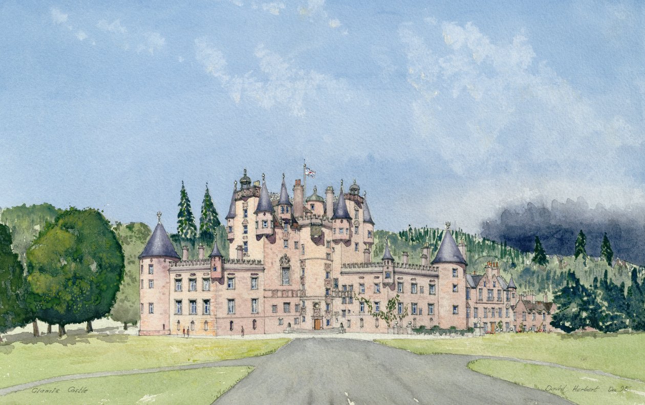 Glamis kastély, Tayside (wc) alkotó: David Herbert