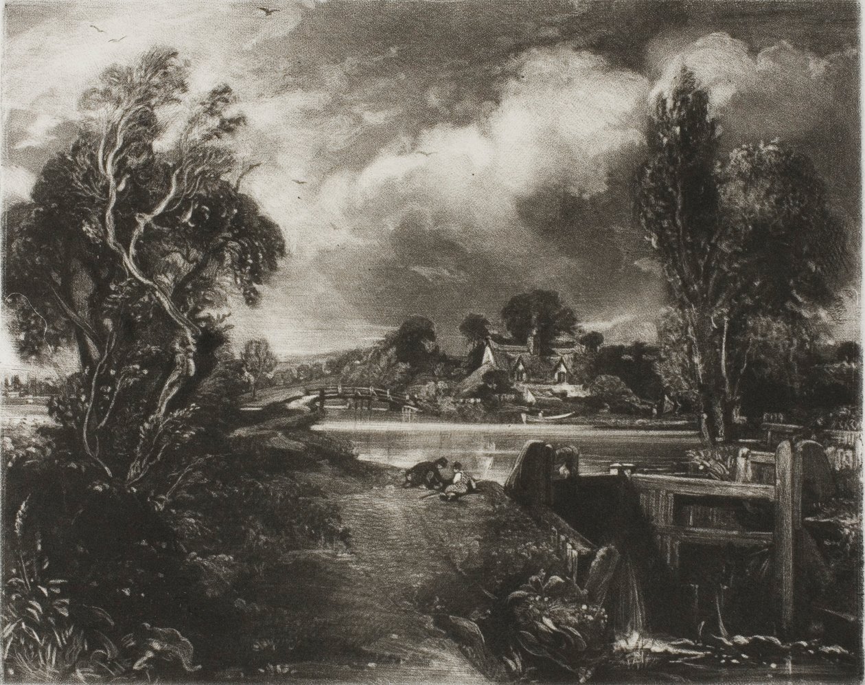 Zár a Stouron, Suffolk alkotó: David Lucas