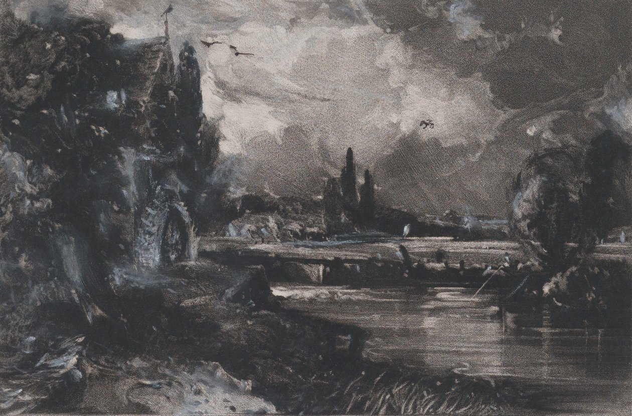 Egy malom, 1829. alkotó: David Lucas