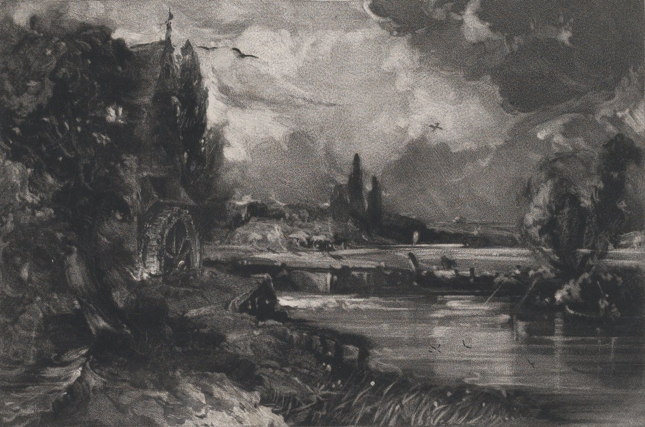 Egy malom, 1829. alkotó: David Lucas