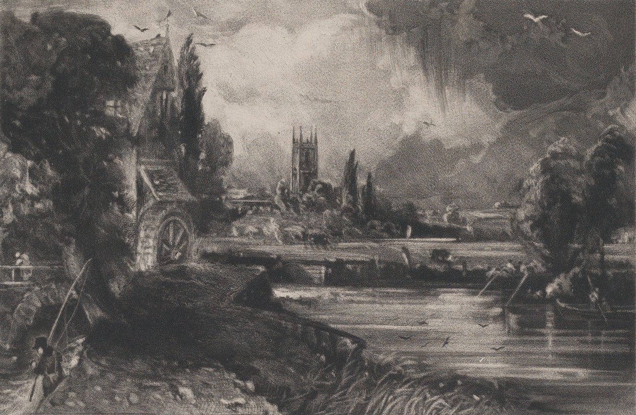 Egy malom, 1832. alkotó: David Lucas
