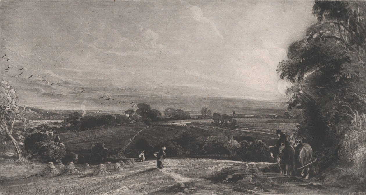 Őszi naplemente, 1830. alkotó: David Lucas