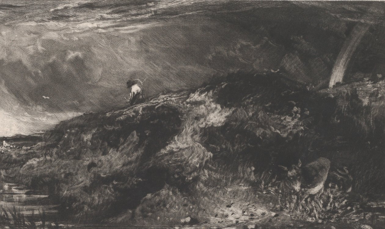 Hampstead Heath, 1829. alkotó: David Lucas